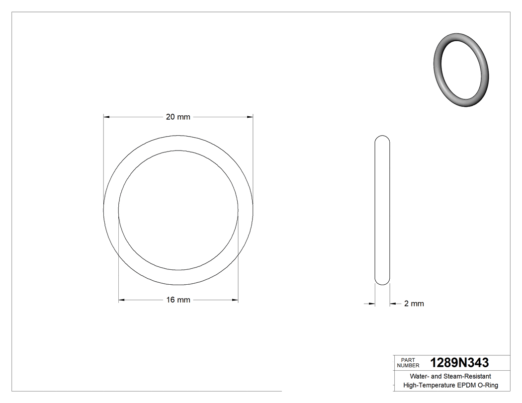 Technical drawing - 1289N343